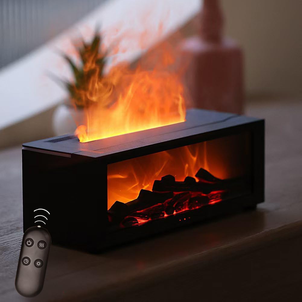 2 in 1 Fireplace Humidifier Flame Diffuser